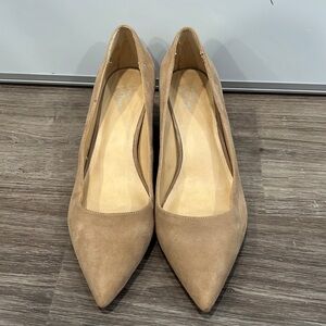 Suede Pointed Toe Heels